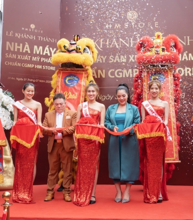 LỄ KHÁNH THÀNH NHÀ MÁY SẢN XUẤT MỸ PHẨM HM STORE