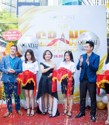 KHAI TRƯƠNG CỦA HÀNG THƯƠNG HIỆU MỸ PHẨM SHINDAE ORGANIC